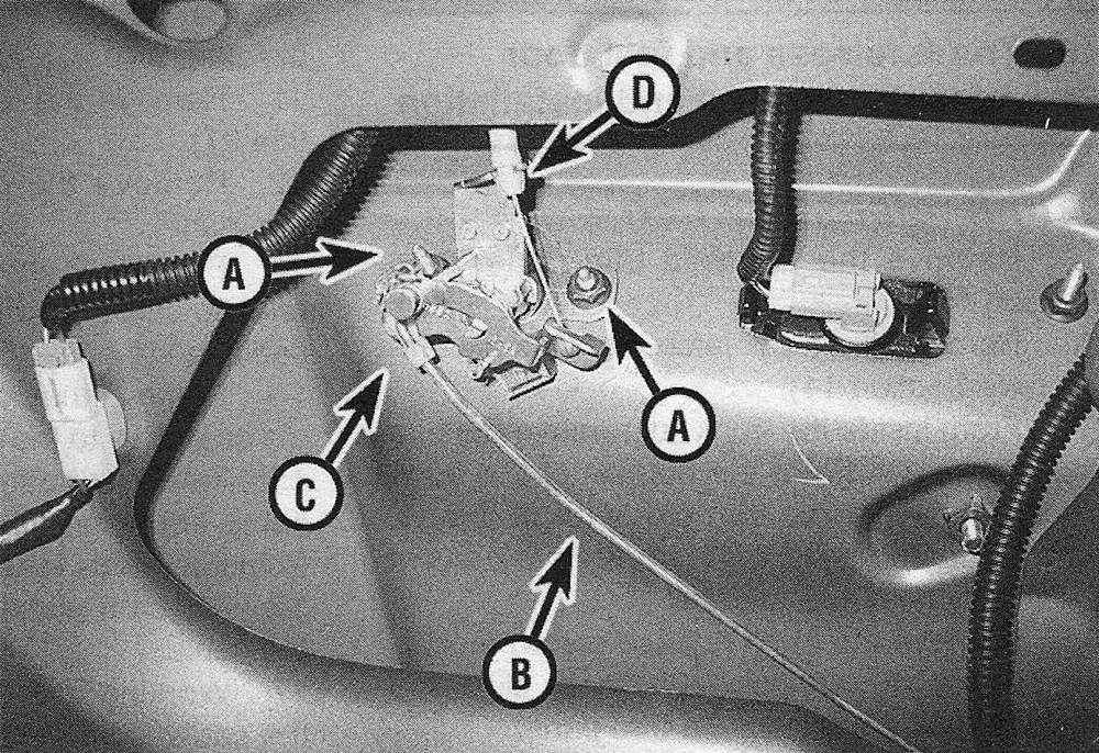 Toyota Camry Body | Trunk lid latch and lock cylinder - removal and installation 