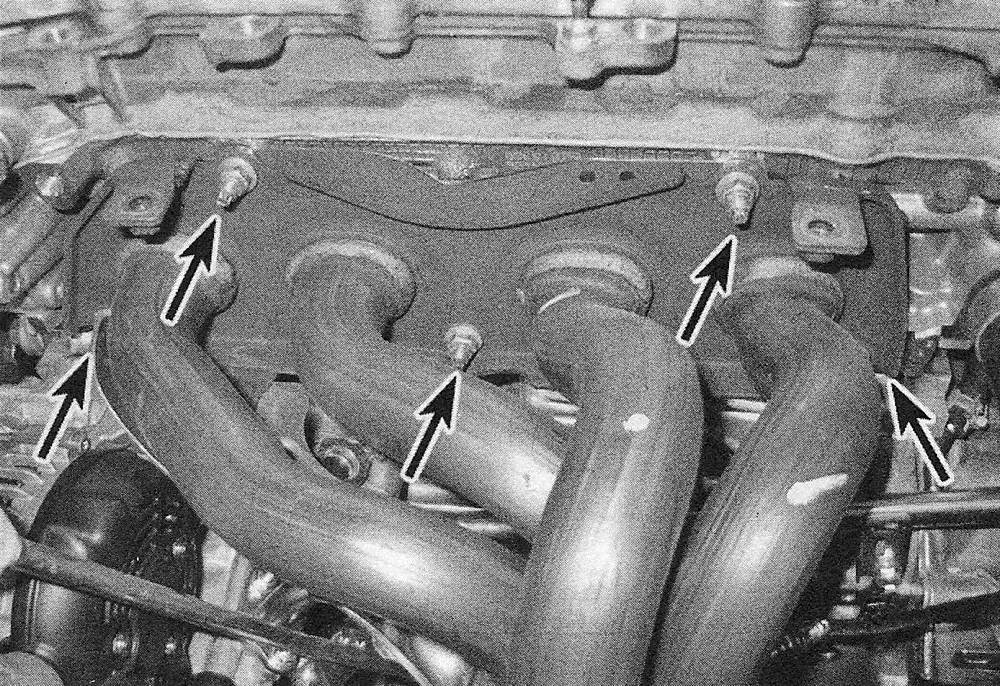 Toyota Camry Four-cylinder engines | Exhaust manifold — removal and installation