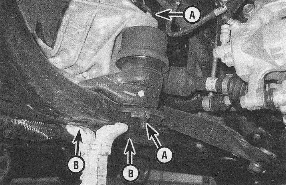 Toyota Camry Four-cylinder engines | Powertrain mounts — check and replacement