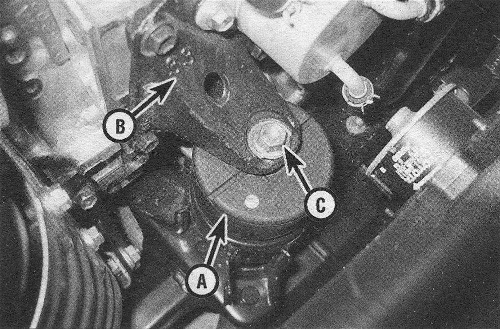 Toyota Camry Four-cylinder engines | Powertrain mounts — check and replacement