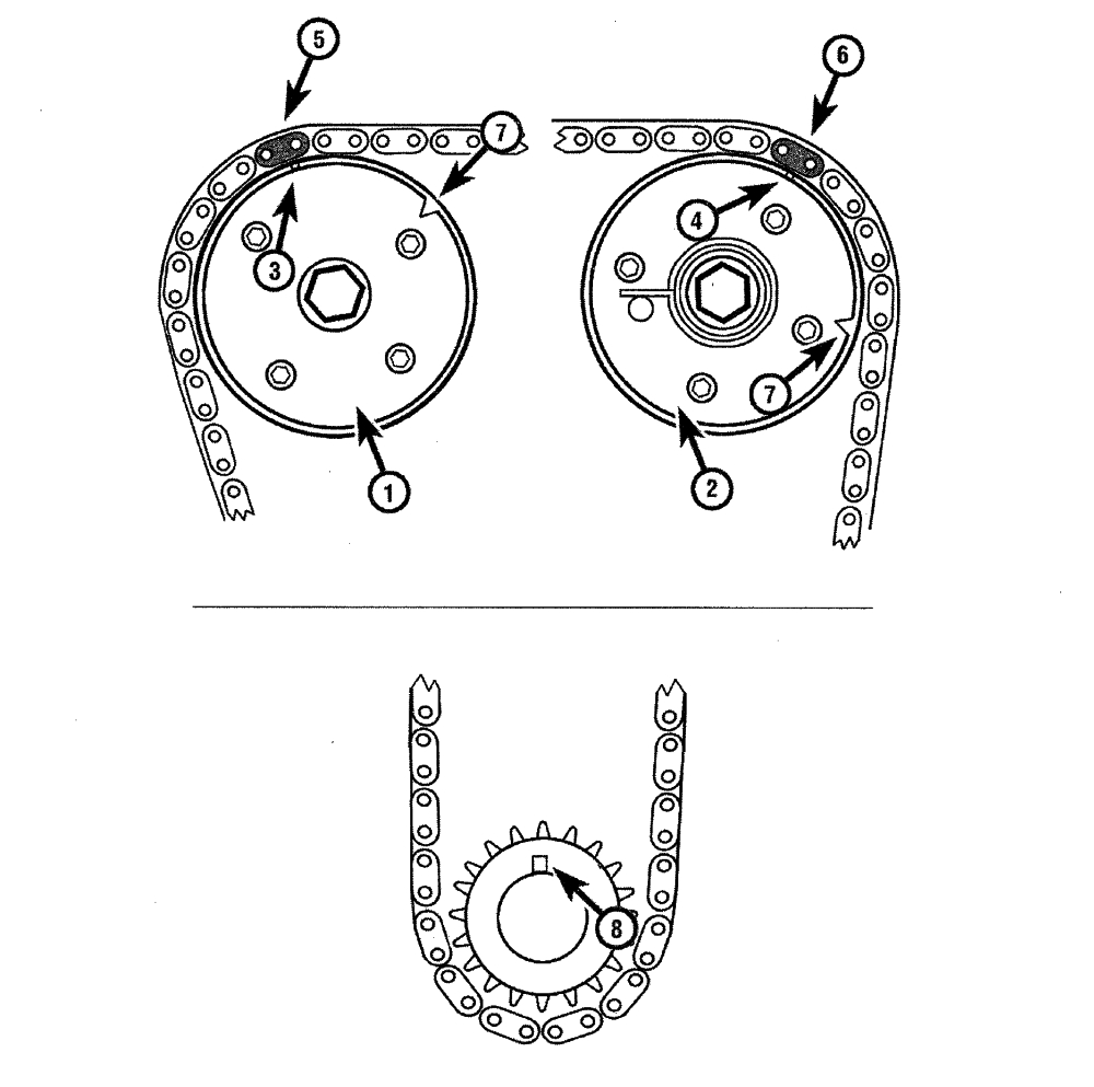 Toyota Camry Four-cylinder engines | Timing chain and sprockets — removal, inspection and installation