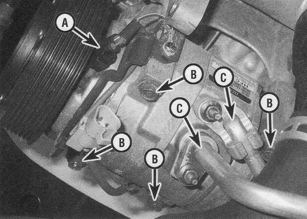 Toyota Camry Cooling, heating and air conditioning systems | Air conditioning compressor - removal and installation