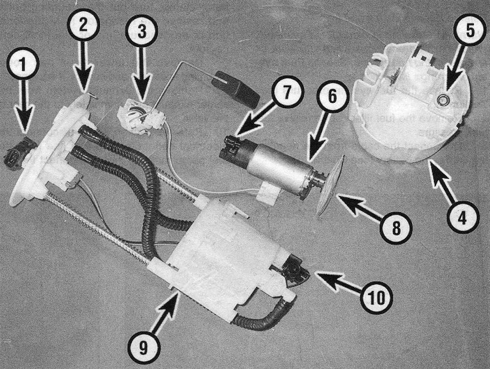 Toyota Camry Fuel and exhaust systems | Fuel pump module/fuel level sending unit - removal, component replacement and installation 