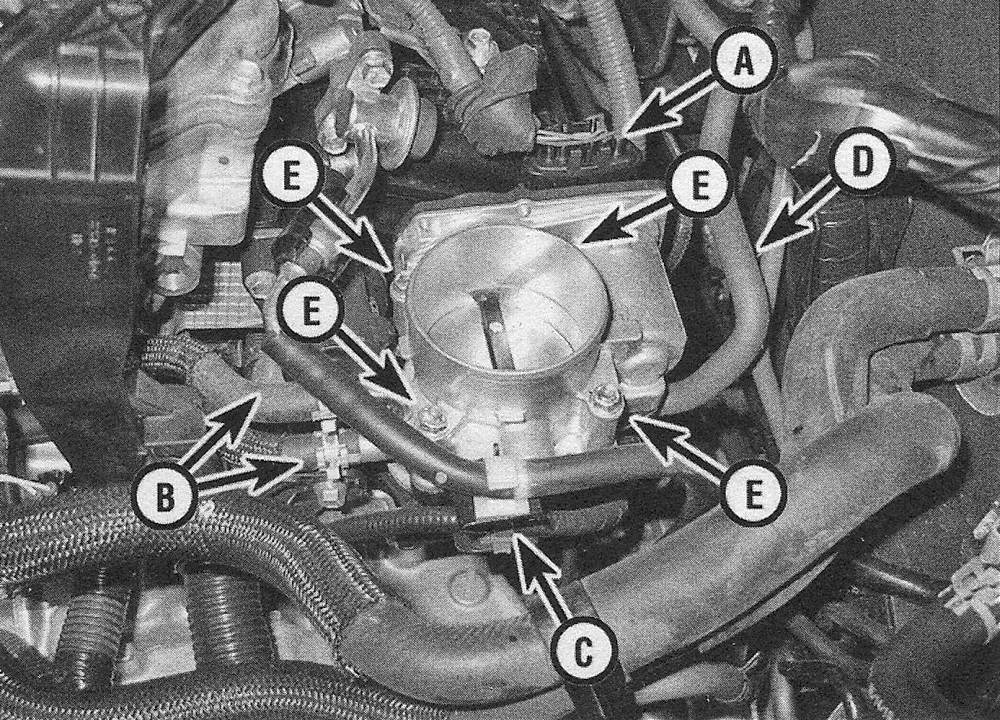 Toyota Camry Fuel and exhaust systems | Throttle body - removal and installation