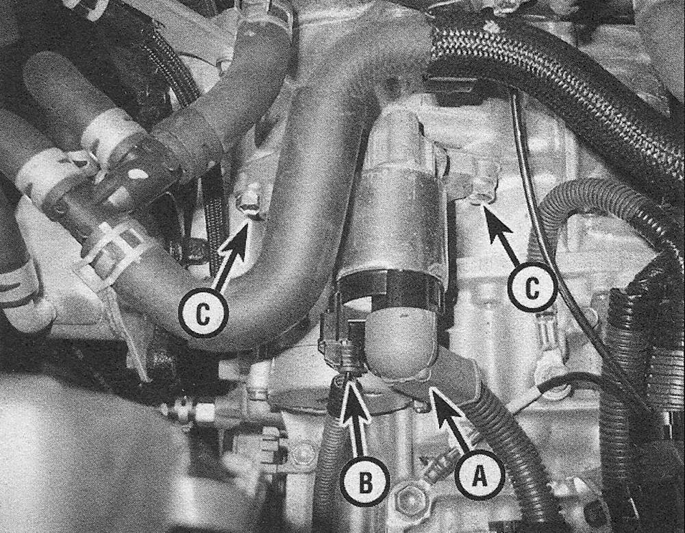 Toyota Camry Engine electrical systems | Starter motor - removal and installation